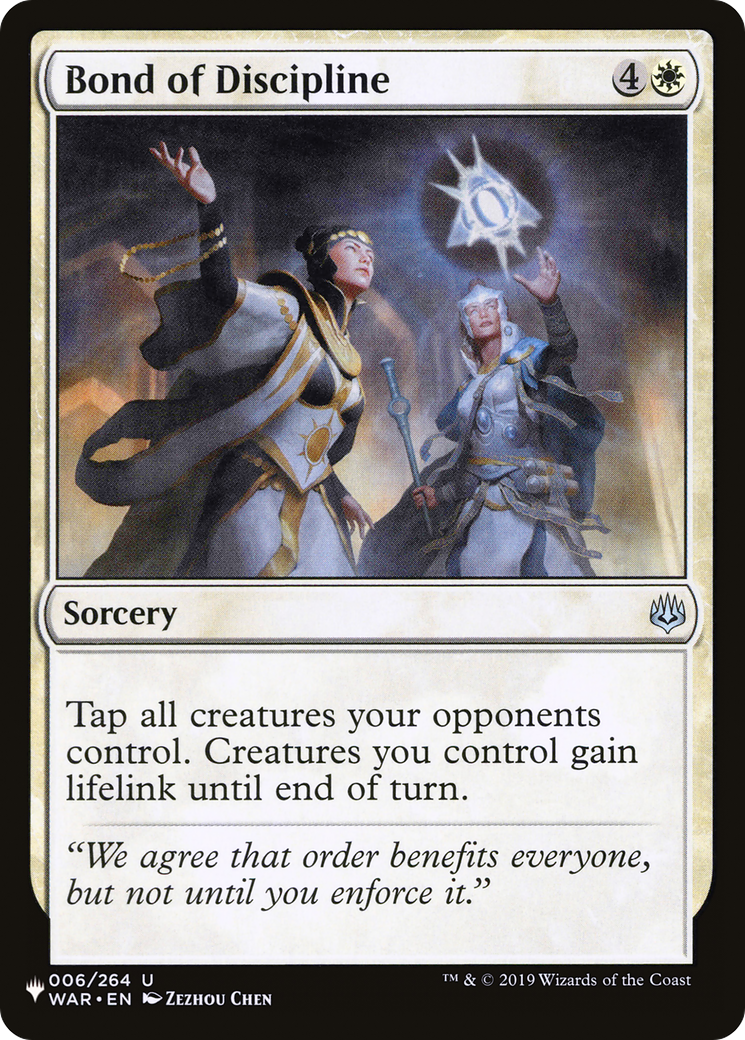 Bond of Discipline [The List Reprints] 