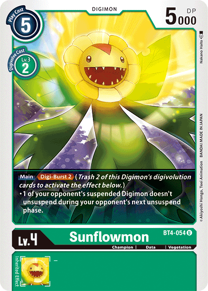 Sunflowmon [BT4-054] [Great Legend] 