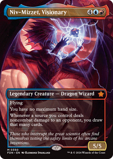 Niv-Mizzet, Visionary (Borderless) [Foundations] 