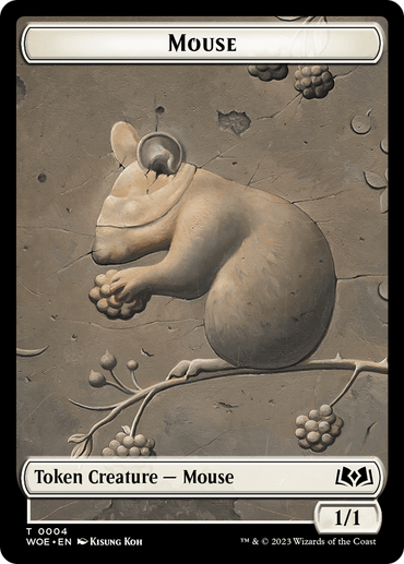 Mouse // Food (0013) Double-Sided Token [Wilds of Eldraine Tokens] 