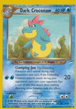 Dark Croconaw (32/105) [Neo Destiny Unlimited] 