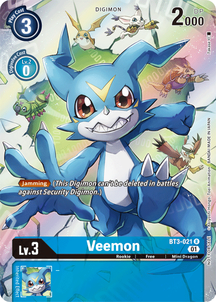Veemon [BT3-021] (1-Year Anniversary Box Topper) [Promotional Cards] 