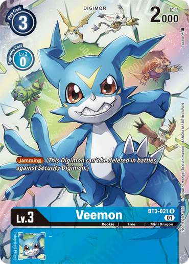 Veemon [BT3-021] (1-Year Anniversary Box Topper) [Promotional Cards] 