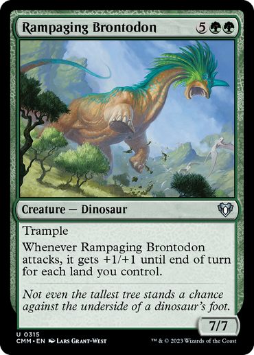 Rampaging Brontodon [Commander Masters] 