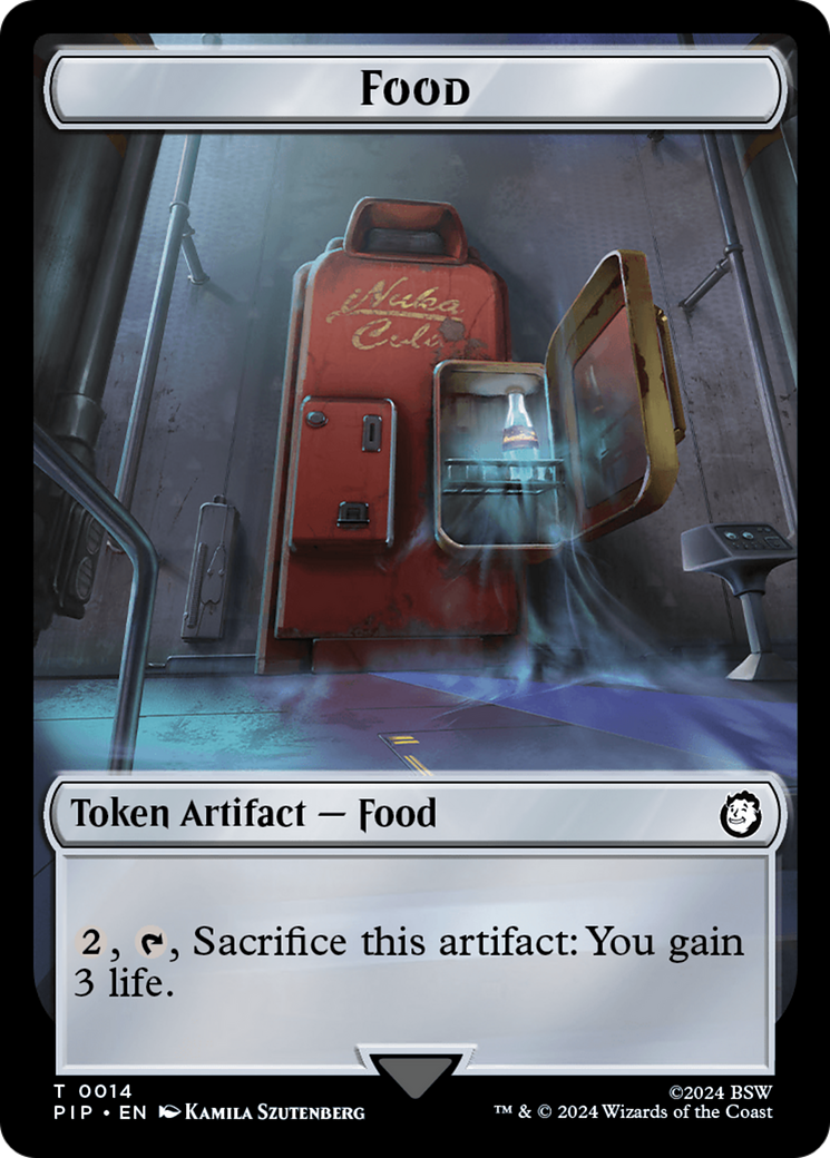 Food (0014) // Soldier (0010) Double-Sided Token [Fallout Tokens] 