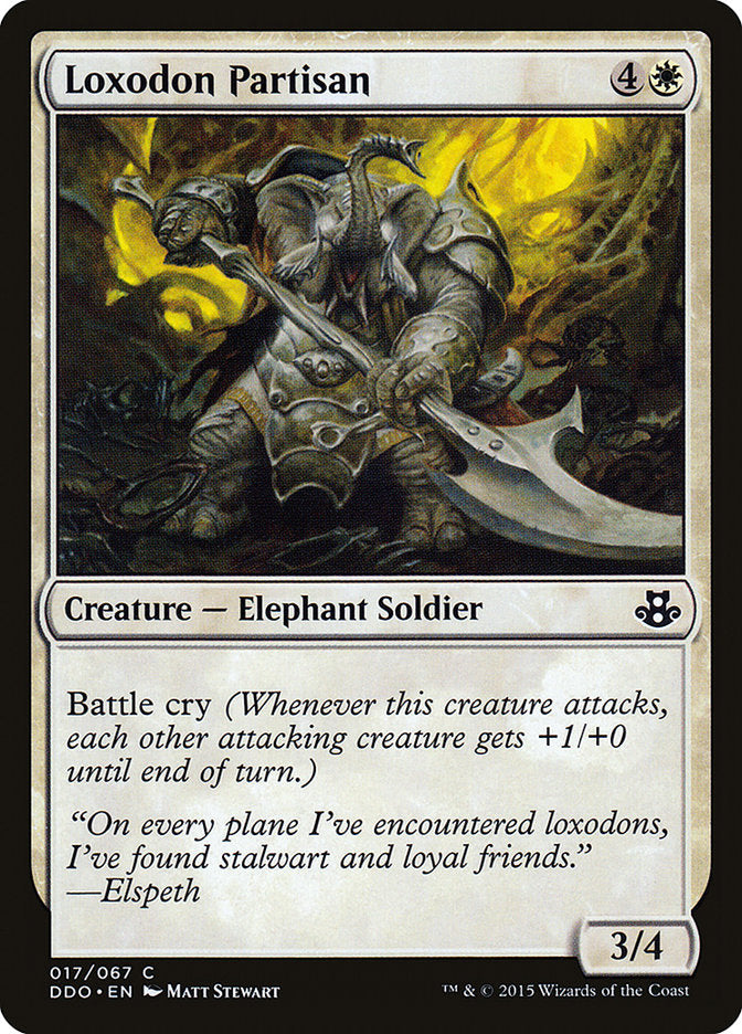 Loxodon Partisan [Duel Decks: Elspeth vs. Kiora] 