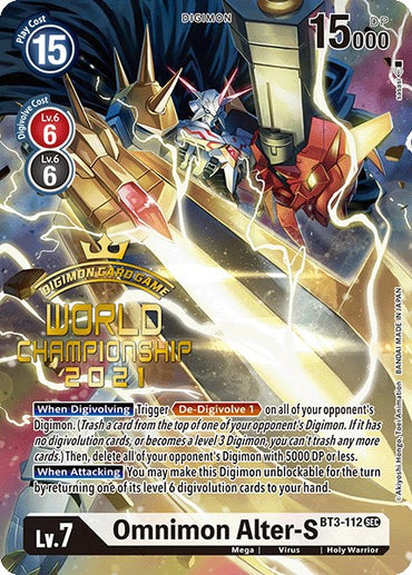 Omnimon Alter-S [BT3-112] (World Championship 2021) [Release Special Booster Promos] 