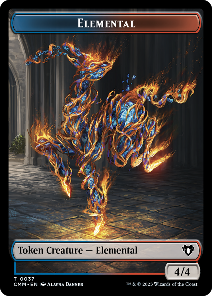 Elemental Token (37) [Commander Masters Tokens] 