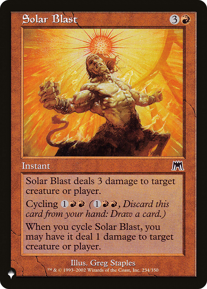 Solar Blast [The List Reprints] 