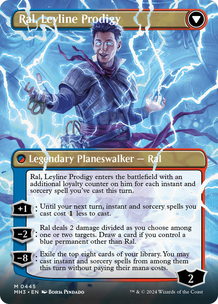 Ral, Monsoon Mage // Ral, Leyline Prodigy (Borderless) [Modern Horizons 3] 