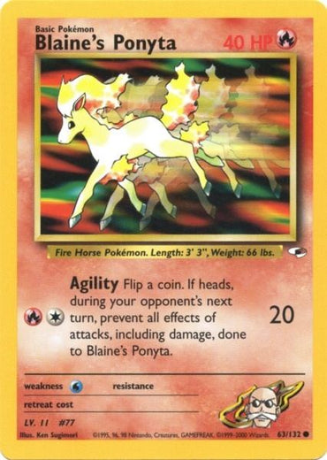 Blaine's Ponyta (63/132) [Gym Heroes Unlimited] 