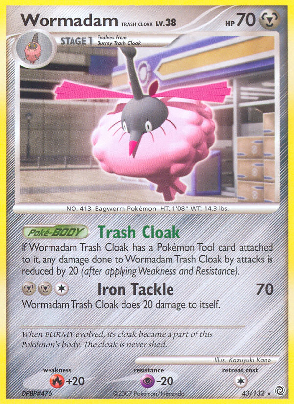 Wormadam Trash Cloak (43/132) [Diamond &amp; Pearl: Secret Wonders] 