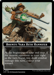 Bounty: Beth Hannifer Rod // Bounty Rules Double-Sided Token [Outlaws of Thunder Junction Commander Tokens] 