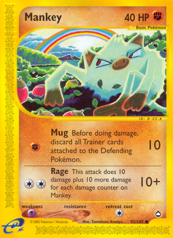 Mankey (92/147) [Aquapolis] 