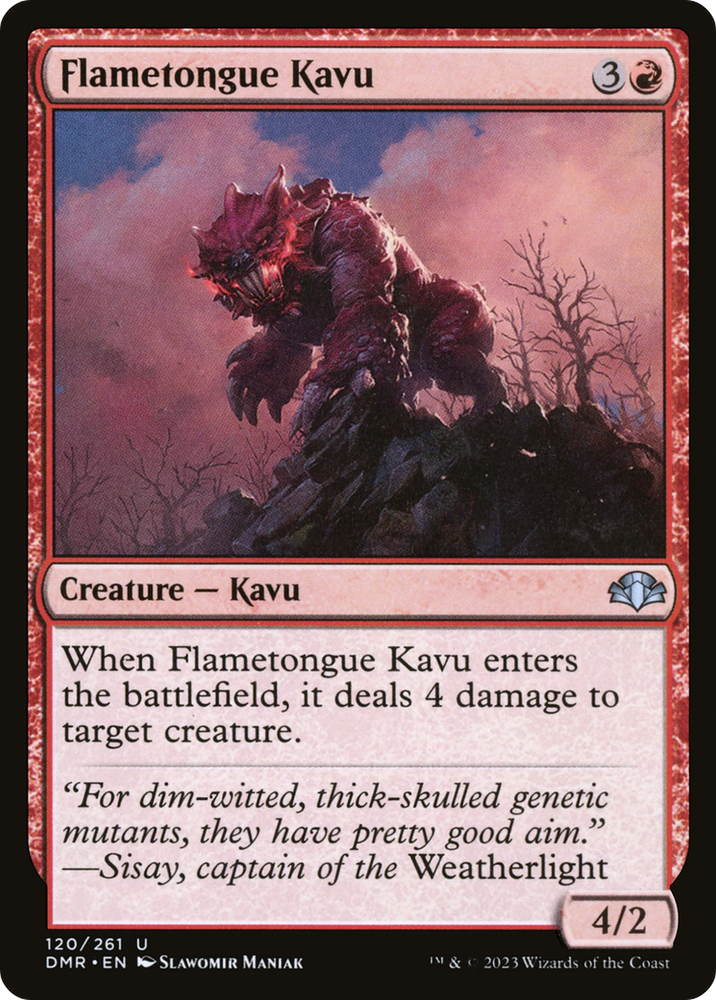 Flametongue Kavu [Dominaria Remastered] 