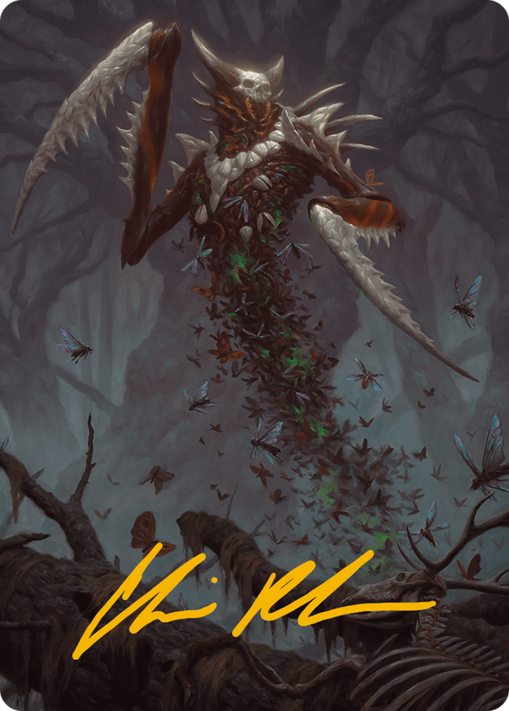 Grist, the Plague Swarm Art Card (Gold-Stamped Signature) [Modern Horizons 3 Art Series] 