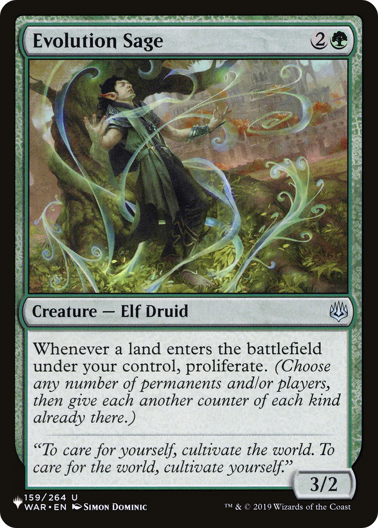 Evolution Sage [The List Reprints] 