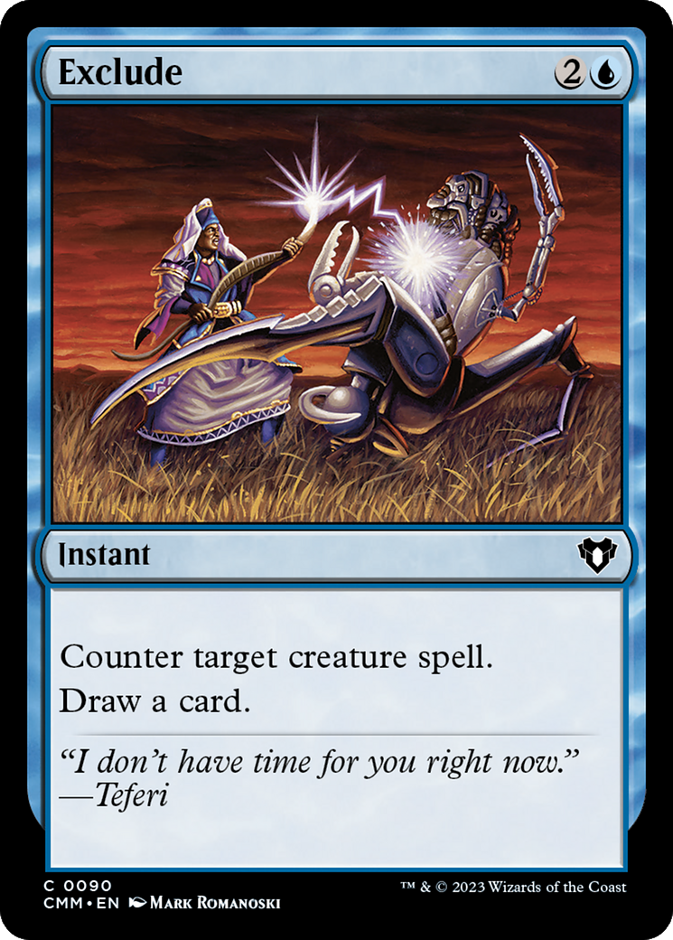 Exclude [Commander Masters] 