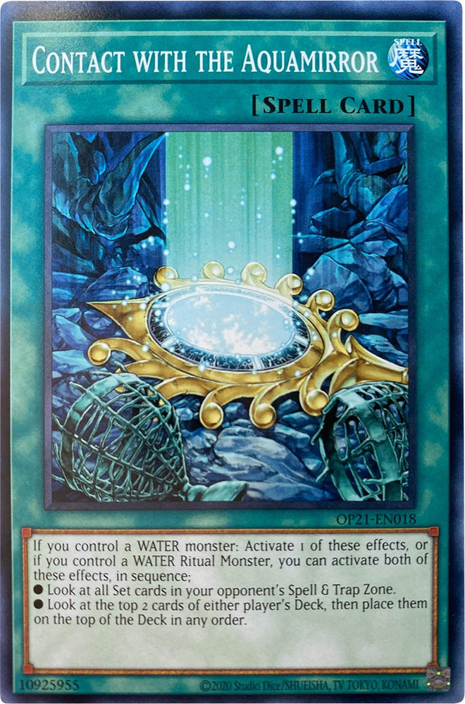 Contact with the Aquamirror [OP21-EN018] Common 
