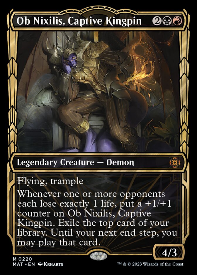 Ob Nixilis, Captive Kingpin (Showcase Halo Foil) [March of the Machine: The Aftermath] 