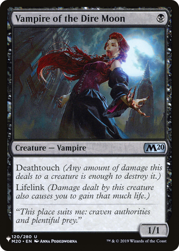 Vampire of the Dire Moon [The List Reprints] 