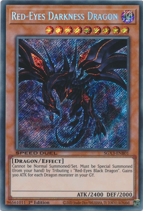 Red-Eyes Darkness Dragon [SGX3-ENB01] Secret Rare 