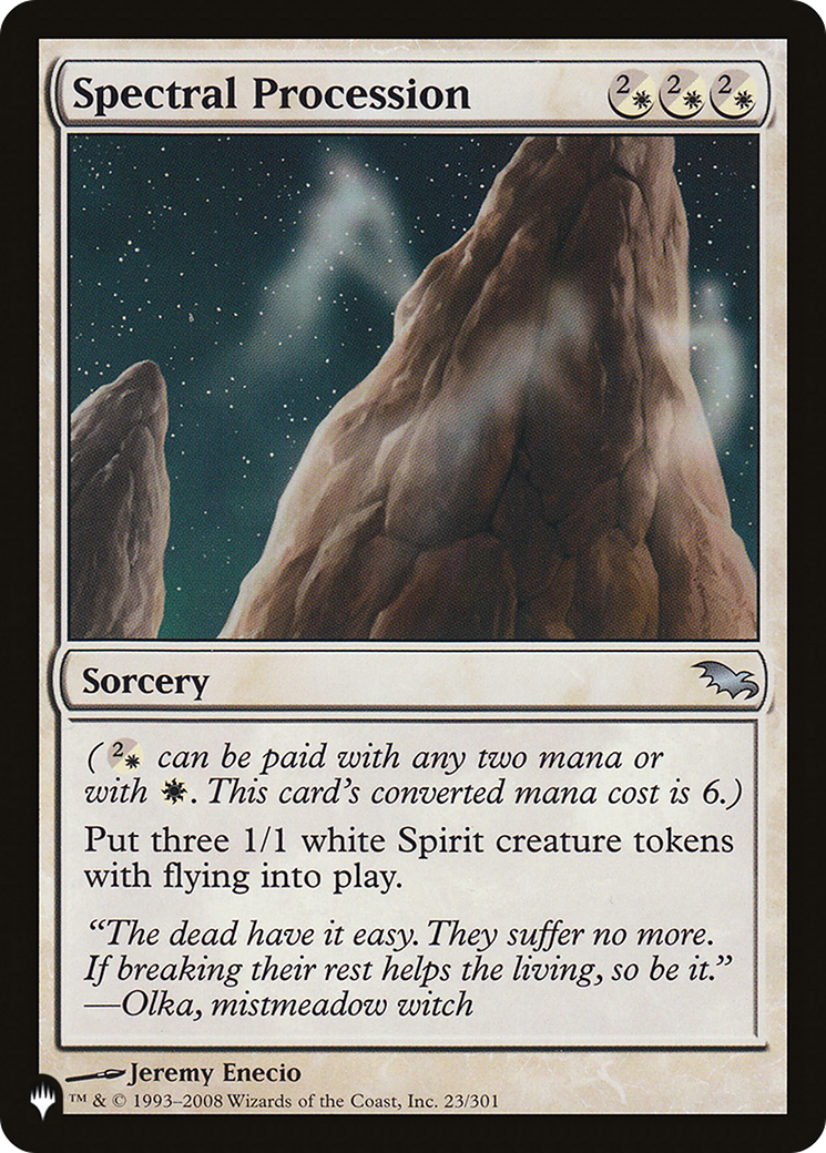 Spectral Procession [The List Reprints] 