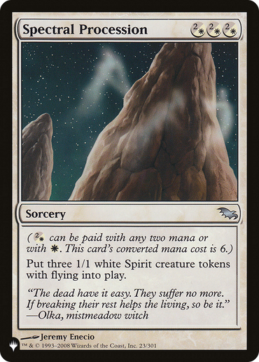 Spectral Procession [The List Reprints] 