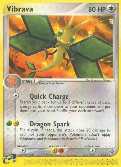 Vibrava (22/97) [EX: Dragon] 