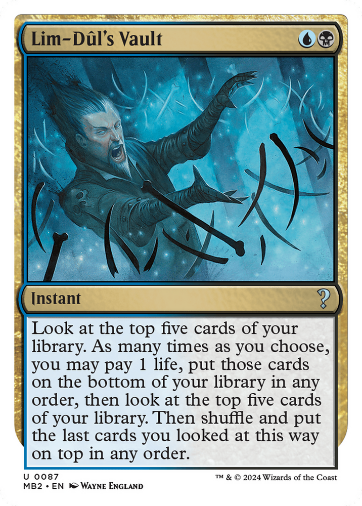 Lim-Dul's Vault (White Border) [Mystery Booster 2] 