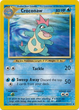 Croconaw (32/111) [Neo Genesis Unlimited] 