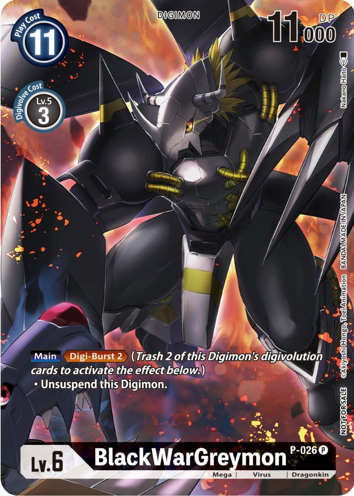 BlackWarGreymon [P-026] (Winner Pack Across Time) [Promotional Cards] 