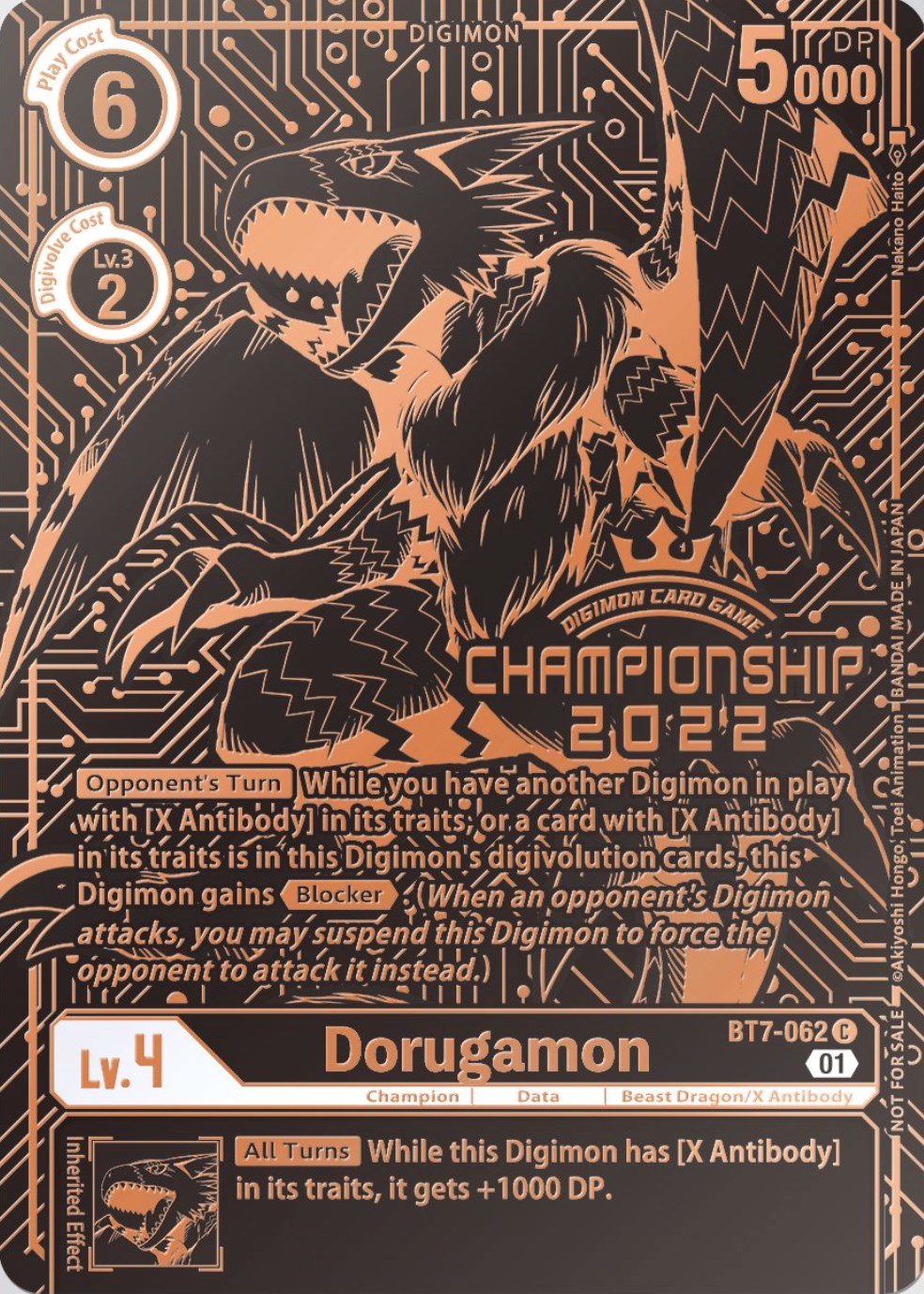 Dorugamon [BT7-062] (2022 Championship Finals 3rd Place) [Next Adventure Promos] 