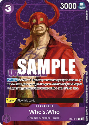 Who's.Who (Tournament Pack Vol. 3) [Winner] [One Piece Promotion Cards] 