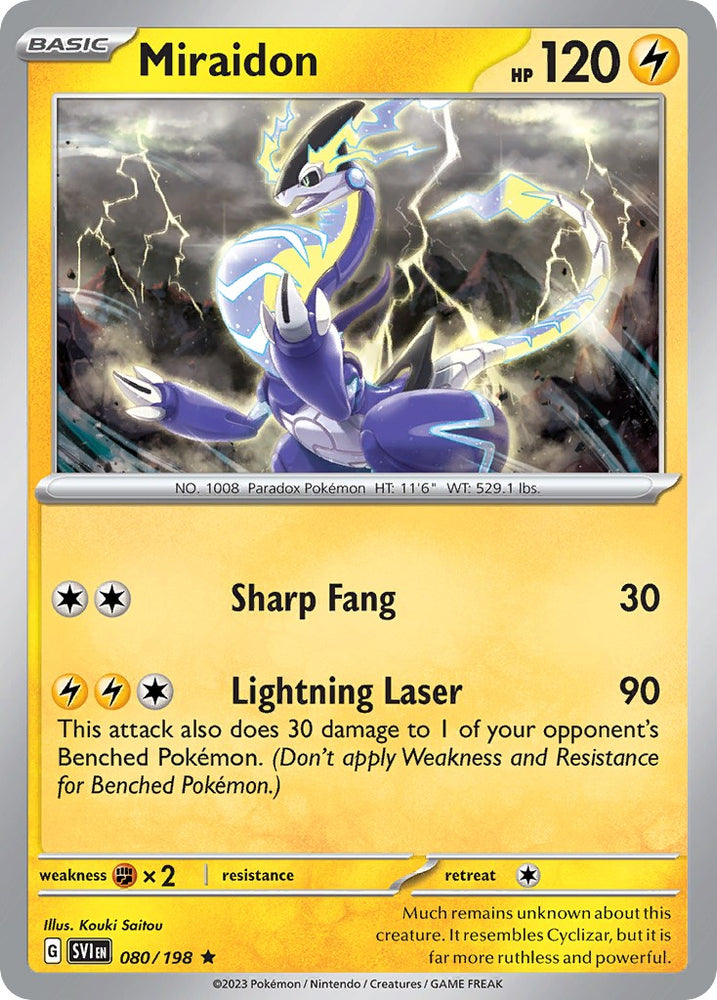 Miraidon (080/198) (Theme Deck Exclusive) [Scarlet &amp; Violet: Base Set] 