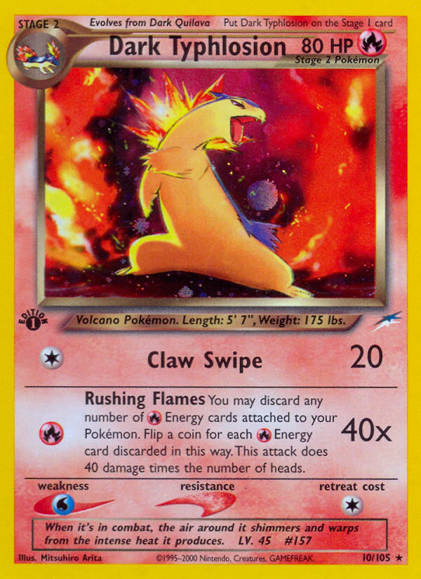 Dark Typhlosion (10/105) [Neo Destiny 1st Edition] 