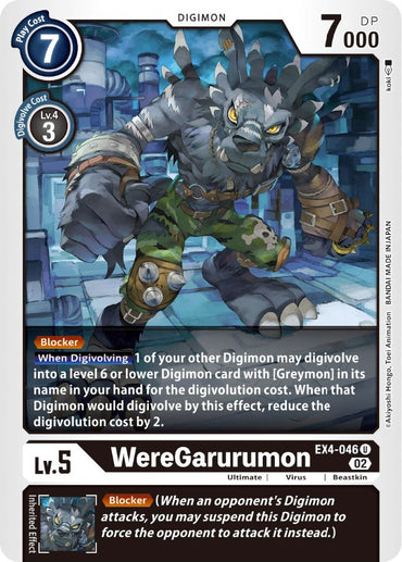 WereGarurumon [EX4-046] [Alternative Being Booster] 