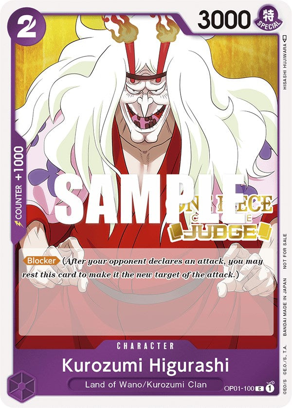 Kurozumi Higurashi (Judge) [One Piece Promotion Cards] 