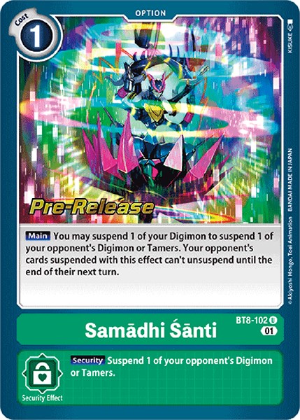 Samadhi Santi [BT8-102] [New Awakening Pre-Release Cards] 