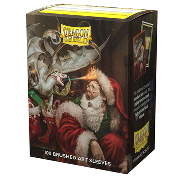 Dragon Shield: Standard 100ct Brushed Art Sleeves - Christmas Dragon (2021) 