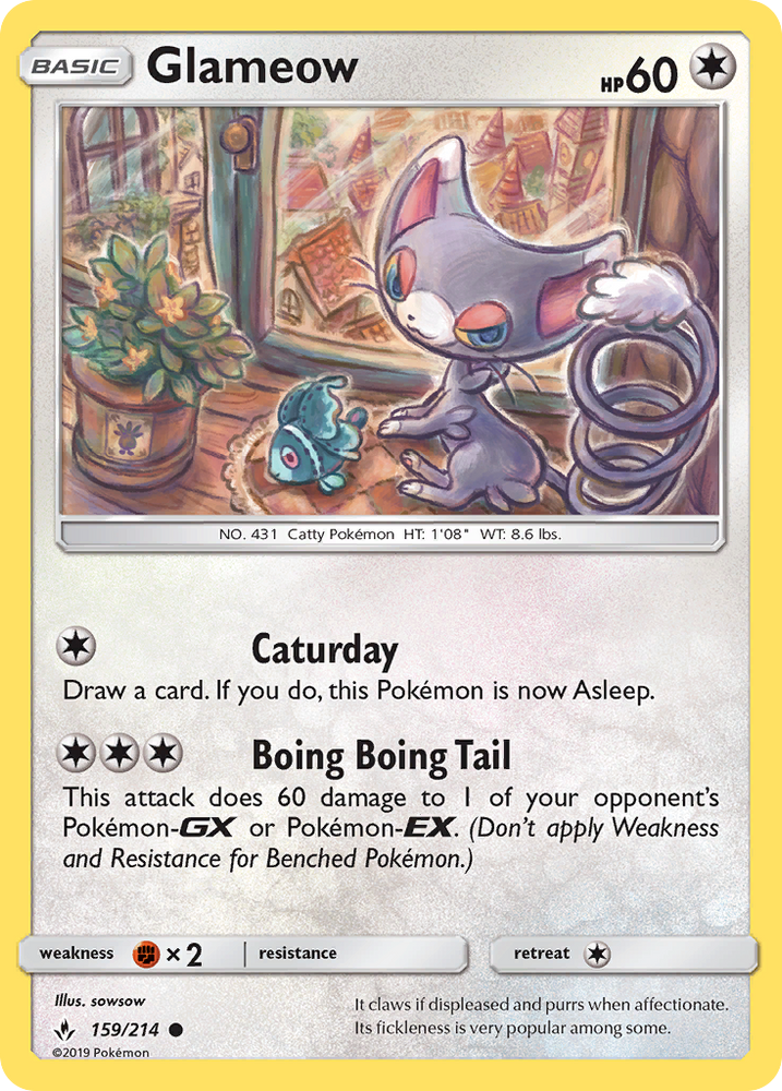 Glameow (159/214) [Sun &amp; Moon: Unbroken Bonds] 