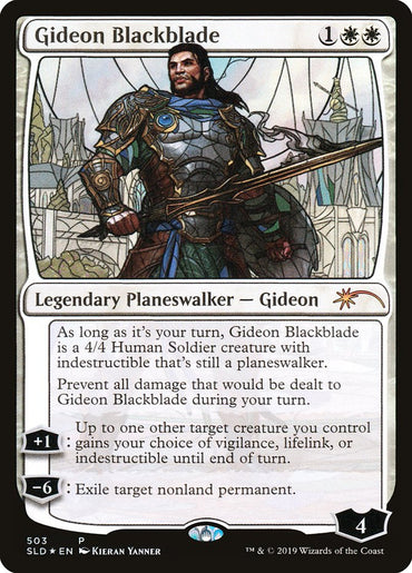 Gideon Blackblade (Stained Glass) [Secret Lair Drop Promos] 