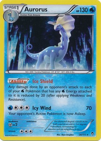 Aurorus (26/111) (Cosmos Holo) [XY: Furious Fists] 