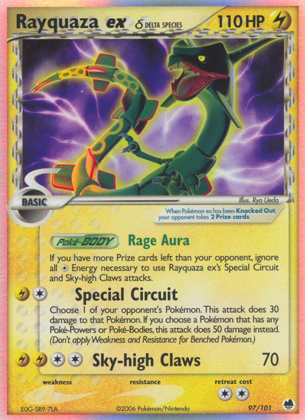 Rayquaza ex (97/101) (Delta Species) [EX: Dragon Frontiers] 