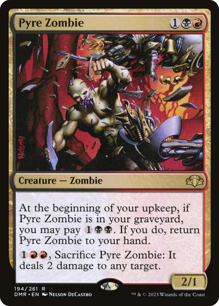 Pyre Zombie [Dominaria Remastered] 