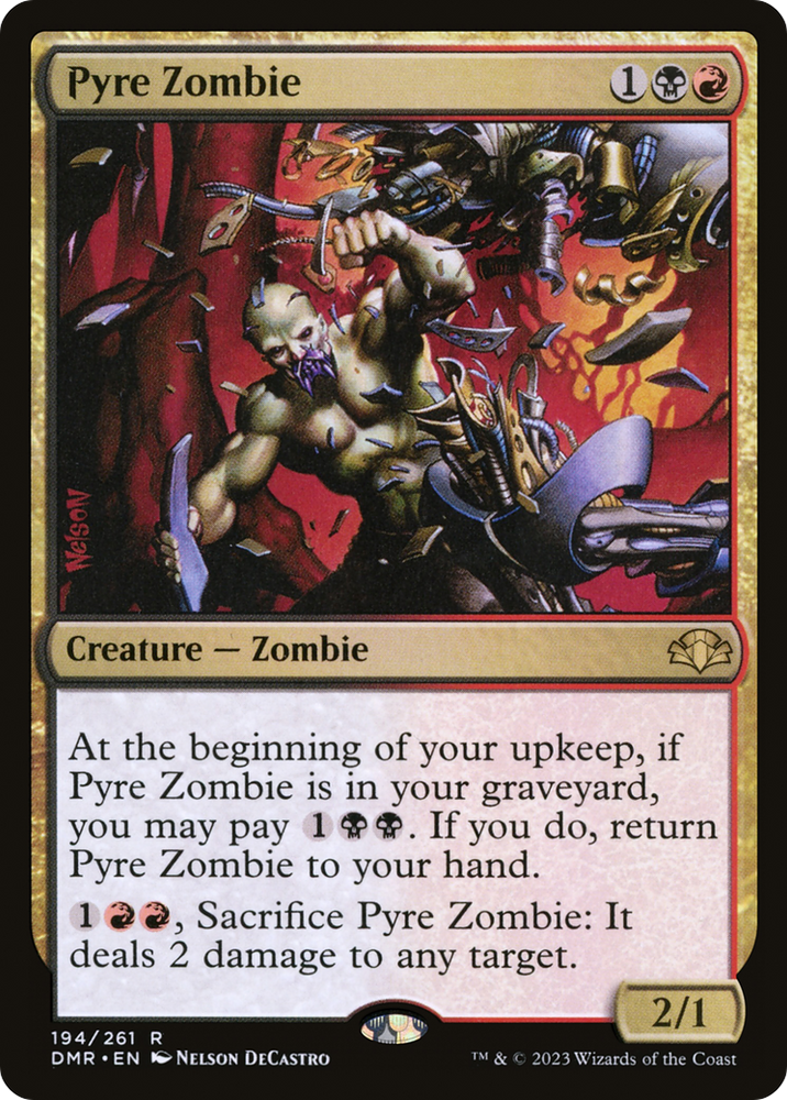 Pyre Zombie [Dominaria Remastered] 