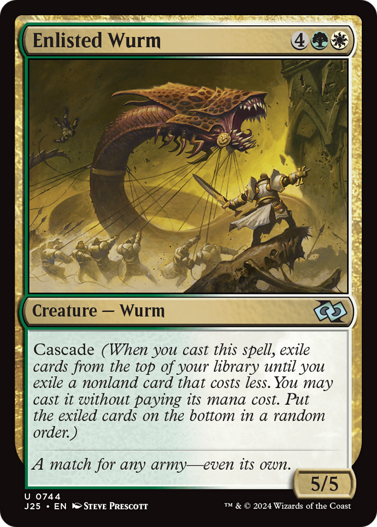 Enlisted Wurm [Foundations Jumpstart] 