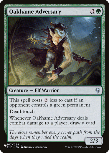 Oakhame Adversary [The List Reprints] 