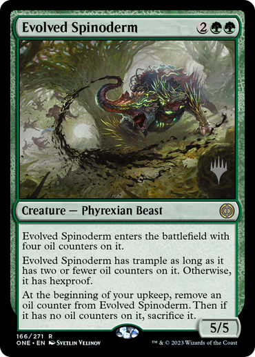 Evolved Spinoderm (Promo Pack) [Phyrexia: All Will Be One Promos] 