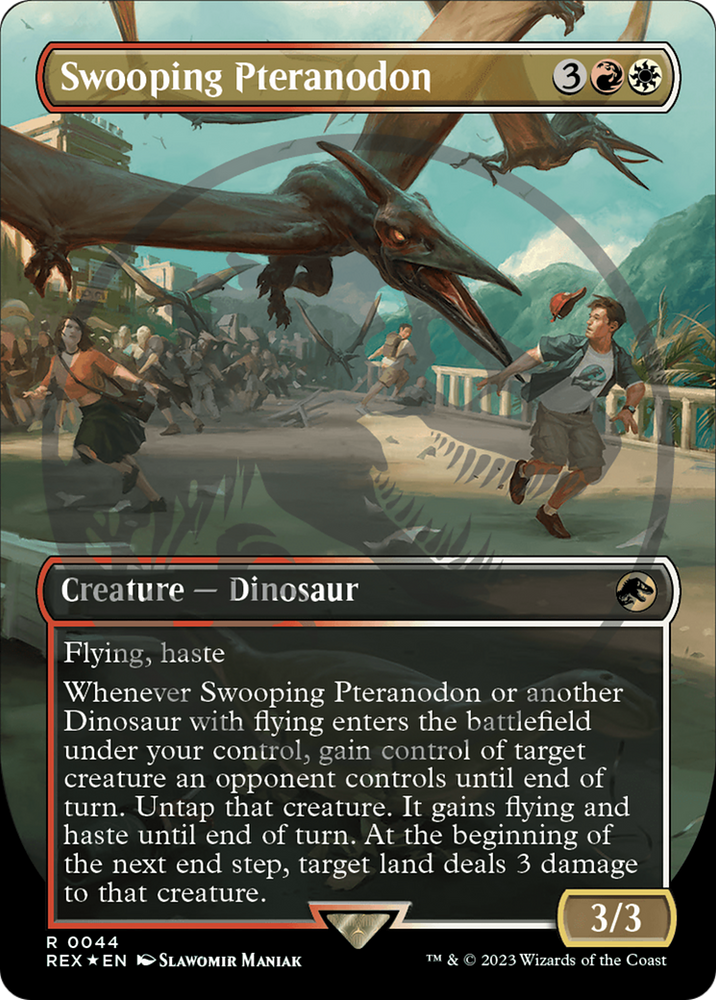 Swooping Pteranodon (Emblem) (Borderless) [Jurassic World Collection Tokens] 